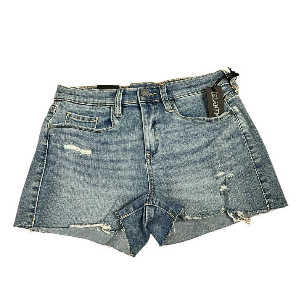 Blank NYC NWT The Essex Classic Cut Off Stretch Shorts Size 26